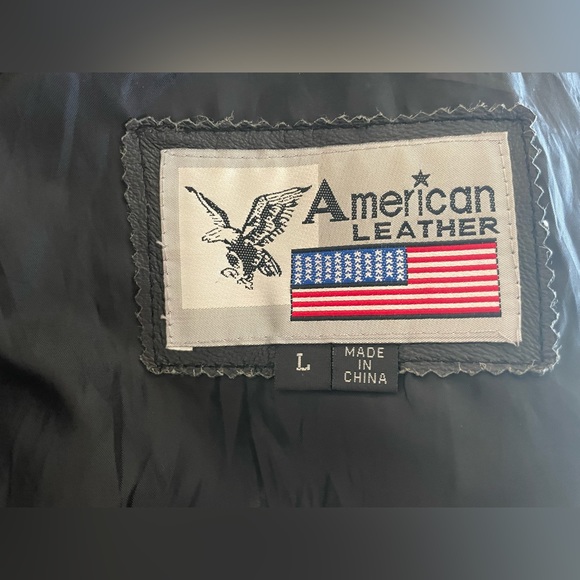 AMERICAN LEATHER 90s Jacket Sz LARGE - Picture 5 of 6